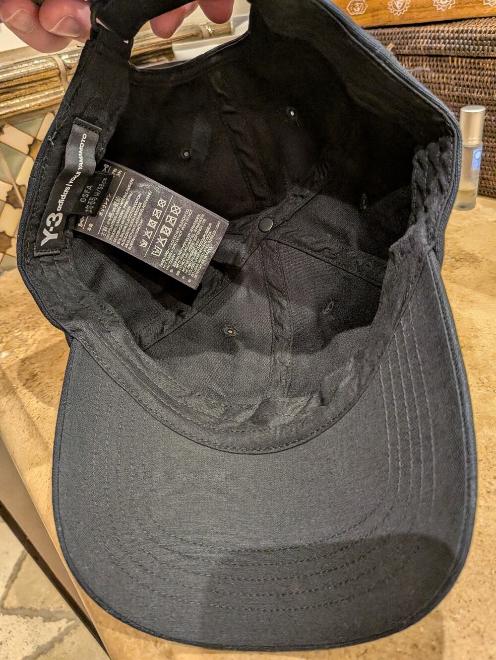 NWOT Y-3 Adidas Yohji Yamamoto 2020 CH1 Cap Hat GK3127 Deadstock Black Archive - Picture 9 of 14